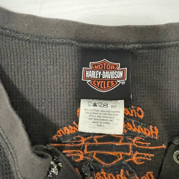 Harley Davidson Henley Top - Picture 4 of 6